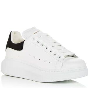 Alexander McQueen White Women's Leather Oversized Sneakers Size 38